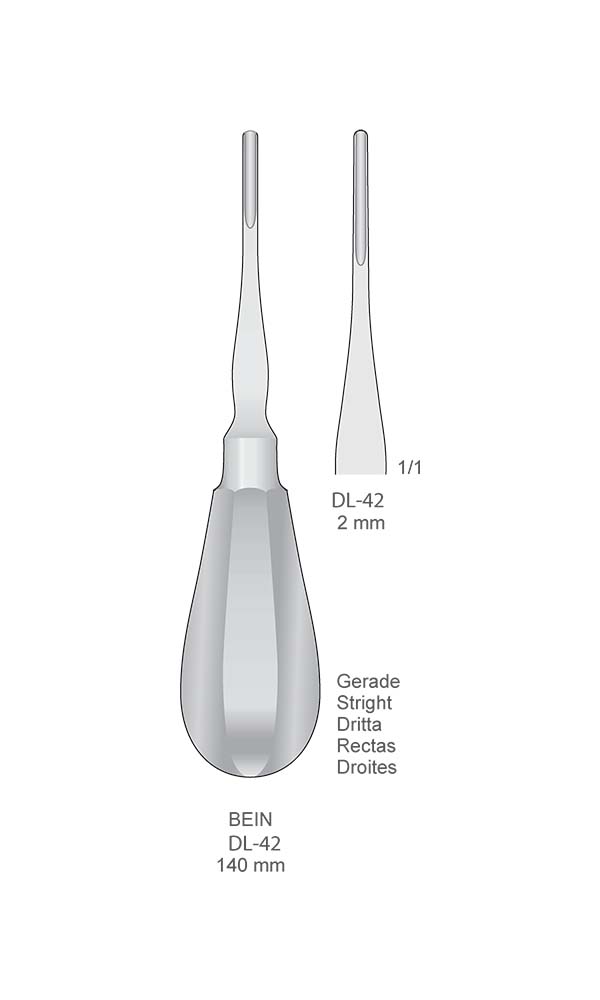 Root Elevators , SMALL HANDLE , Luxators , Straight